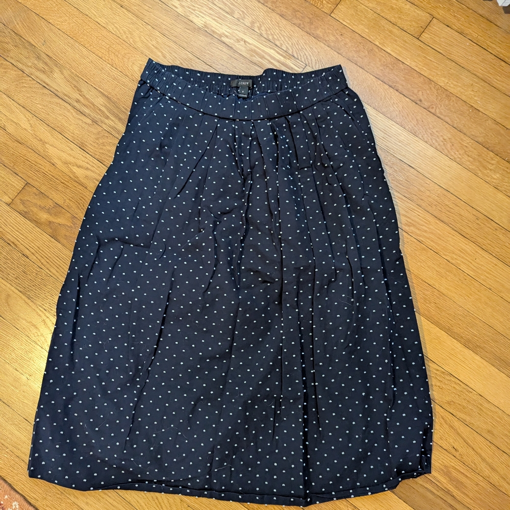 Polka Dot Navy Skirt